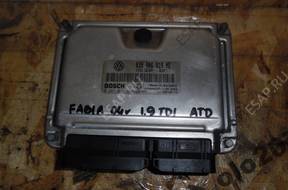 SKODA FABIA I 1.9TDI БЛОК УПРАВЛЕНИЯ ДВИГАТЕЛЕМ 038906019NE