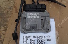 SKODA OCTAVIA II TDI БЛОК УПРАВЛЕНИЯ ДВИГАТЕЛЕМ 03G906021LB