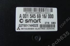 SMART FORTWO 451 0.8 cdi БЛОК УПРАВЛЕНИЯ A0015456916