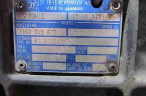 TGA КОРОБКА ПЕРЕДАЧw ZF АВТОМАТИЧЕСКАЯ 12 AS 2131 retarder