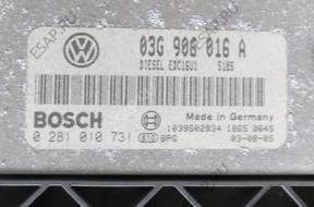 TOURAN 1.9 TDI 105 KM БЛОК УПРАВЛЕНИЯ ДВИГАТЕЛЕМ 03G906016A