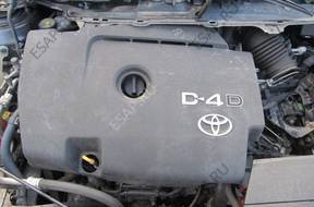 TOYOTA AURIS 07-09 год, двигатель 2.0 D4D 126KM комплектный