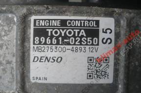 TOYOTA AURIS 1.33VVTI БЛОК УПРАВЛЕНИЯ ДВИГАТЕЛЕМ 89661-02S50