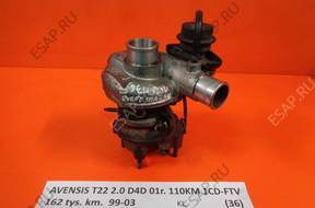 TOYOTA AVENSIS T22 2.0 D4D  ТУРБОКОМПРЕССОР