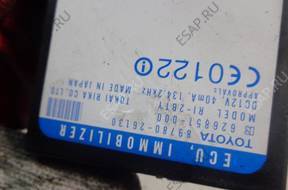 TOYOTA HIACE 06-2012 год БЛОК УПРАВЛЕНИЯ МОДУЛЬ ECU ИММОБИЛАЙЗЕР