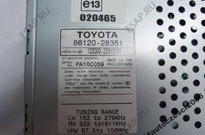 TOYOTA PREVIA II 00-06 RADIOODTWARZACZ 8612028351