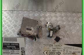 TOYOTA RAV4 2.0 D4D 2003 БЛОК УПРАВЛЕНИЯ ЗАМОК ЗАЖИГАНИЯ КОМПЛЕКТ