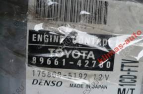 TOYOTA RAV4 2.0 D4D БЛОК УПРАВЛЕНИЯ 89661-42780 КОМПЛЕКТ