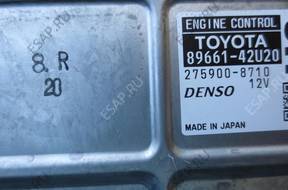 TOYOTA RAV4 2014 БЛОК УПРАВЛЕНИЯ 89661-42U20 275900-8710