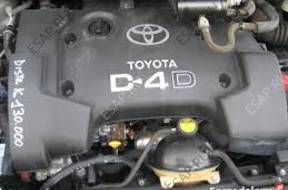 TOYOTA RAV4 COROLLA двигатель комплектный 2.O D4D 116KM