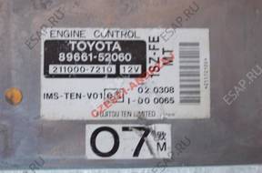 TOYOTA YARIS 1.1 БЛОК УПРАВЛЕНИЯ 89661-52060 1SZ-FE MT