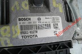 TOYOTA YARIS II БЛОК УПРАВЛЕНИЯ 0261208932 89661-0D270