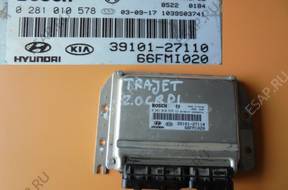 TRAJET 2.0 CRDI БЛОК УПРАВЛЕНИЯ ДВИГАТЕЛЕМ 0281010578