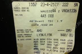 ТУРБИНА  1,9 TDI AHU 90KM  AUTOMAT AUDI C4 A6