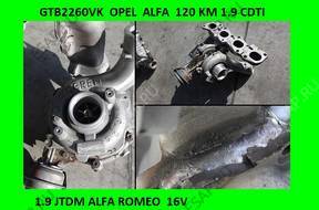 ТУРБО GTB2260VK 1.9 CDTI OPEL ALFA jtdm PORTING