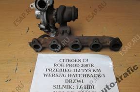 ТУРБОКОМПРЕССОР CITROEN C4 1.6 HDI 2007 год