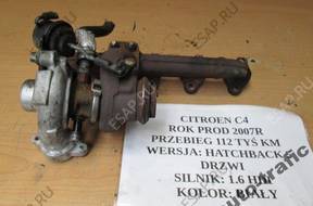 ТУРБОКОМПРЕССОР CITROEN C4 1.6 HDI 2007 год