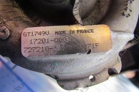 ТУРБОКОМПРЕССОР GT1749V 17201-0G010 TOYOTA 2.0 D4D