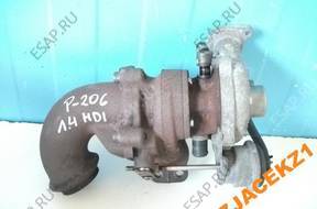 ТУРБОКОМПРЕССОР PEUGEOT 206 307 C2 C3 1.4 HDI