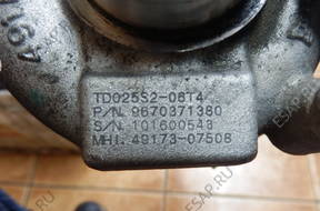 ТУРБОКОМПРЕССОР PEUGEOT 307 1.6 HDI 9670371380