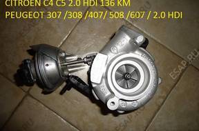ТУРБОКОМПРЕССОР Peugeot 307 308 407 607 2.0Hdi 136