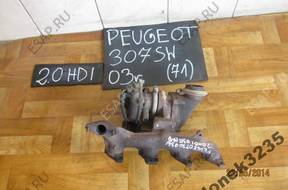 ТУРБОКОМПРЕССОР PEUGEOT 307 SW 2003 год 2.0 HDI
