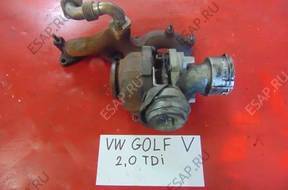 ТУРБОКОМПРЕССОР VW GOLF V 2.0TDI 16V 2005 год ДВИГАТЕЛЬ BKD