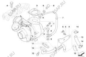 TURBOSPRARKA турбина BMW E46 318 1.8 d M47