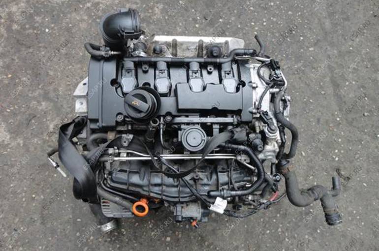 Контрактный двигатель BVY Volkswagen Passat B6 2.0 FSI без навесного