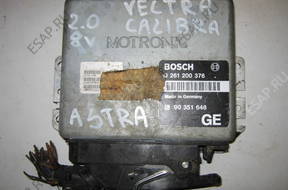 Vectra A Calibra Astra БЛОК УПРАВЛЕНИЯ 0261200376 2.0 8v