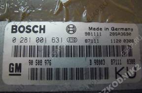 Vectra B 2.0 DTI БЛОК УПРАВЛЕНИЯ 0281001631 90508976 KU