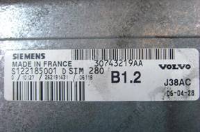 VOLVO V50 S40 1.6 БЛОК УПРАВЛЕНИЯ 30743219AA S122185001