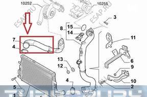 ВОЗДУХОВОД ПАТРУБОК ТУРБО ИНТЕРКУЛЕР ALFA ROMEO 50519429