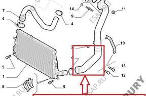 ВОЗДУХОВОД ТУРБО ИНТЕРКУЛЕРА ALFA 159 JTDm 50501562