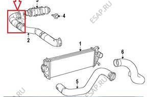 ВОЗДУХОВОД ТУРБО ИНТЕРКУЛЕРА JEEP GRAND CHEROKEE 3,0