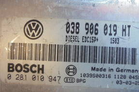 VW 1.9 TDI ATD БЛОК УПРАВЛЕНИЯ 038906019HT 0281010947