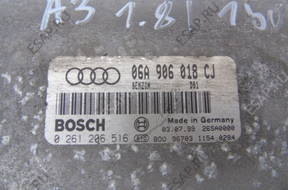 VW A3 1.8T БЛОК УПРАВЛЕНИЯ 06A906018CJ 0261206516