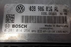 VW AUDI SEAT   БЛОК УПРАВЛЕНИЯ ДВИГАТЕЛЕМ 038906016AL