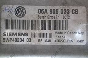 VW AUDI SEAT   БЛОК УПРАВЛЕНИЯ ДВИГАТЕЛЕМ 06A906033CB