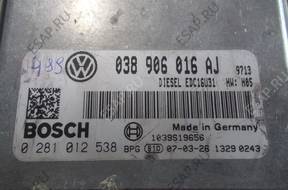 VW AUDI SEAT   БЛОК УПРАВЛЕНИЯ ДВИГАТЕЛЕМ 08906016AJ