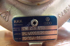 VW AUDI SEAT SKODA 1.9 TDI ТУРБИНА 038253019S