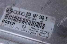 VW AUDI SEAT SKODA БЛОК УПРАВЛЕНИЯ ДВИГАТЕЛЕМ 8D0907558B