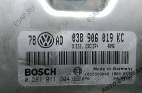 vw audi skoda 1.9 БЛОК УПРАВЛЕНИЯ 0281011204 038906019KC