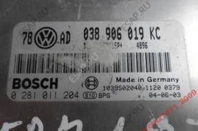 vw audi skoda 1.9 БЛОК УПРАВЛЕНИЯ 0281011204  038906019KC