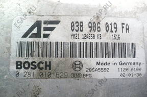 VW БЛОК УПРАВЛЕНИЯ ДВИГАТЕЛЕМ 038906019FA