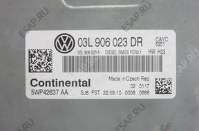 VW БЛОК УПРАВЛЕНИЯ ДВИГАТЕЛЕМ 03L906023DR 5WP42637AA FA-