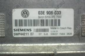 VW БЛОК УПРАВЛЕНИЯ ДВИГАТЕЛЕМ, МОДУЛЬ 03E 906 033 SIEMENS