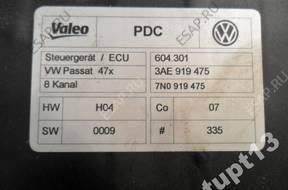 VW БЛОК УПРАВЛЕНИЯ МОДУЛЬ PARKTRONIK 3AE919475 8 KANAOWY