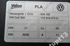 VW БЛОК УПРАВЛЕНИЯ МОДУЛЬ ПАРКТРОНИКОВ 1T0 919 475 G