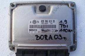 VW BORA 1.9TDI БЛОК УПРАВЛЕНИЯ ДВИГАТЕЛЕМ 038906019DD